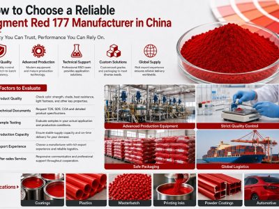 中国で信頼できる顔料レッド177の製造業者を選ぶ方法