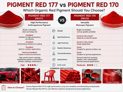 ピグメントレッド177とピグメントレッド170：どちらの有機赤色顔料を選ぶべきか？